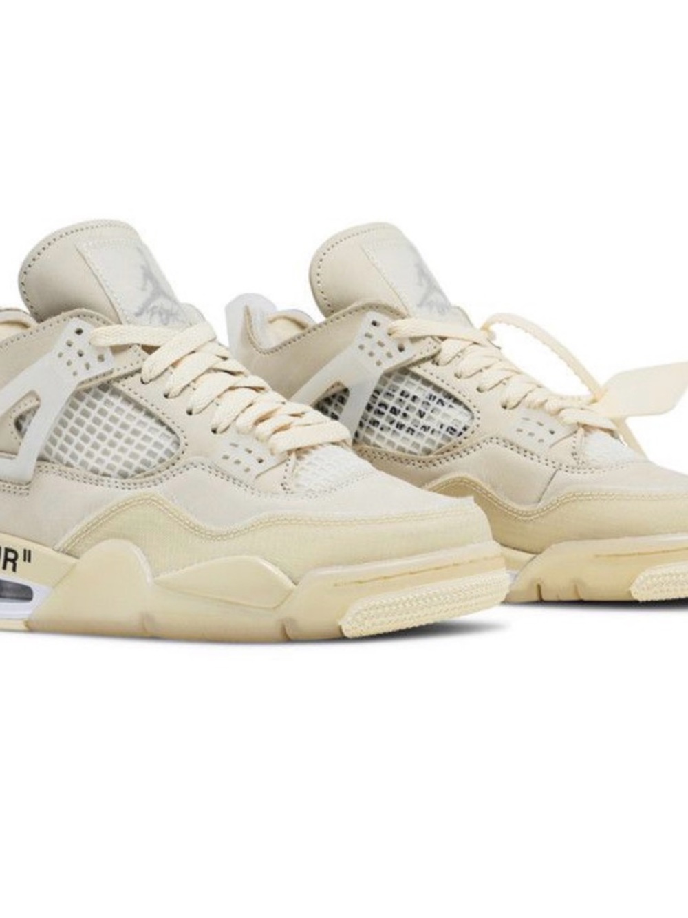 Off-White Air Jordan 4 Retro in Sail/Cream